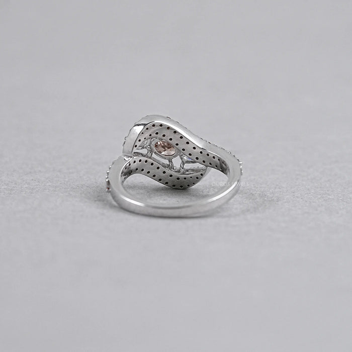 Three Stone Lab Diamond Accent Bypass Ring