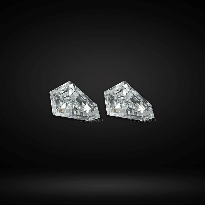 Step Cut Shield Lab Diamond Pair