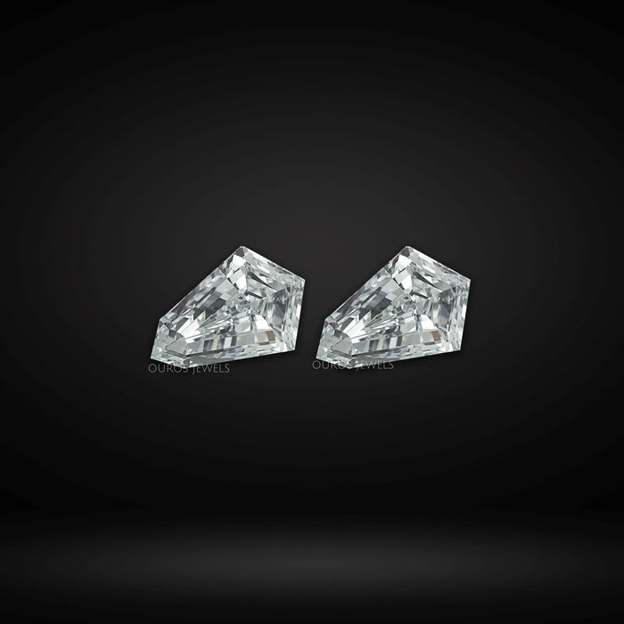 Step Cut Shield Lab Diamond Pair