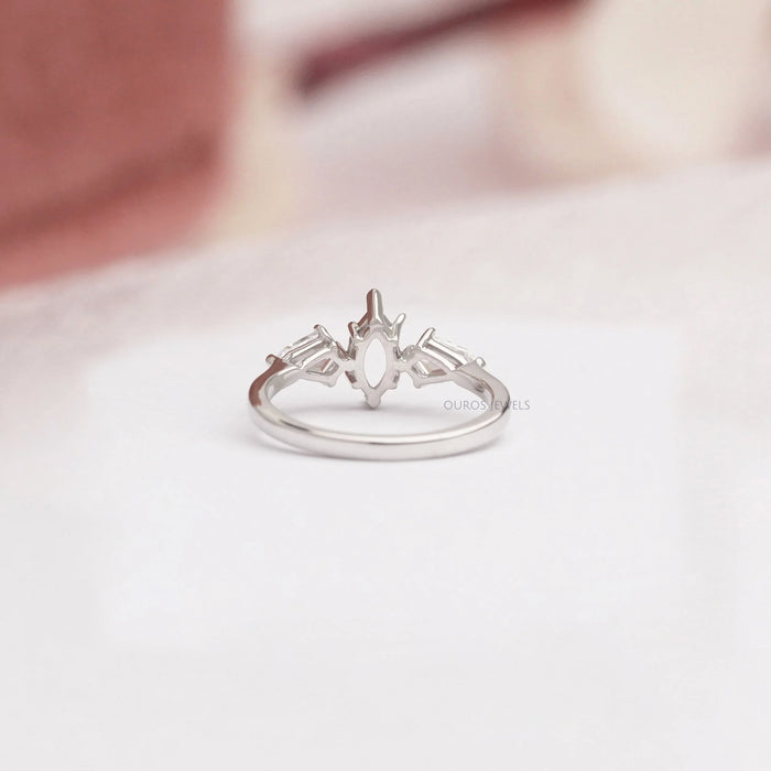 Step Cut Shield Lab Diamond Pair