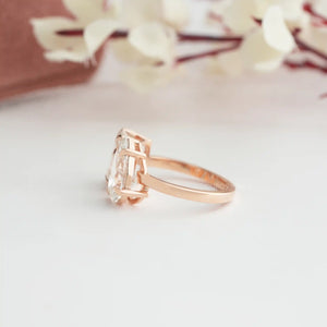 Side Look of Lab Diamond Engagement Ring