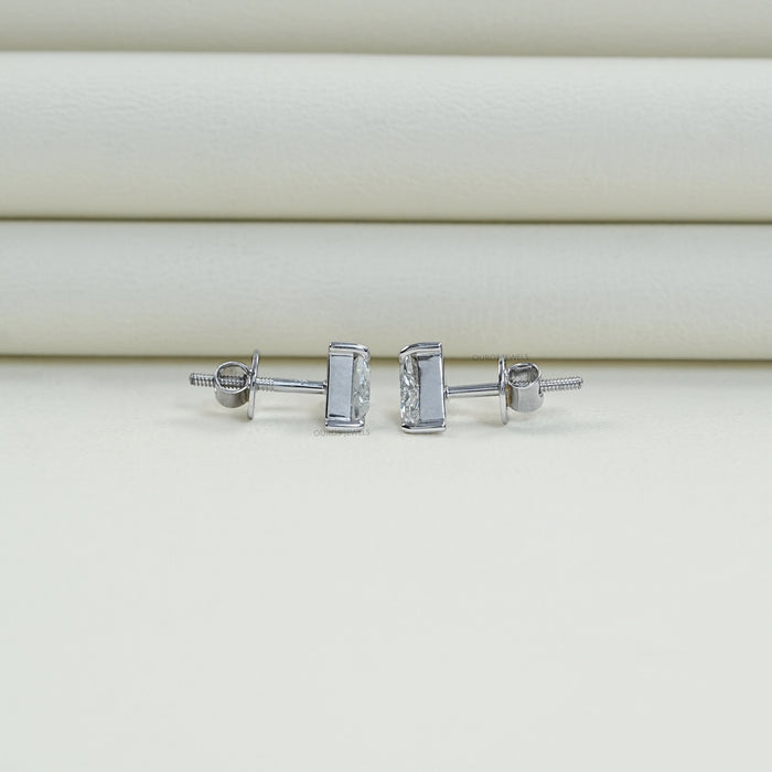 Triangle Cut Lab Diamond Stud Earrings