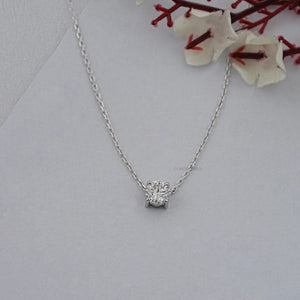 Round Cut Lab Diamond Solitaire Pendant