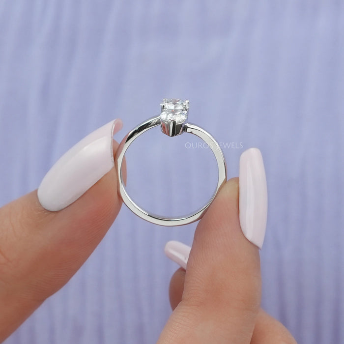 Pear And Round Bypass Setting Ring