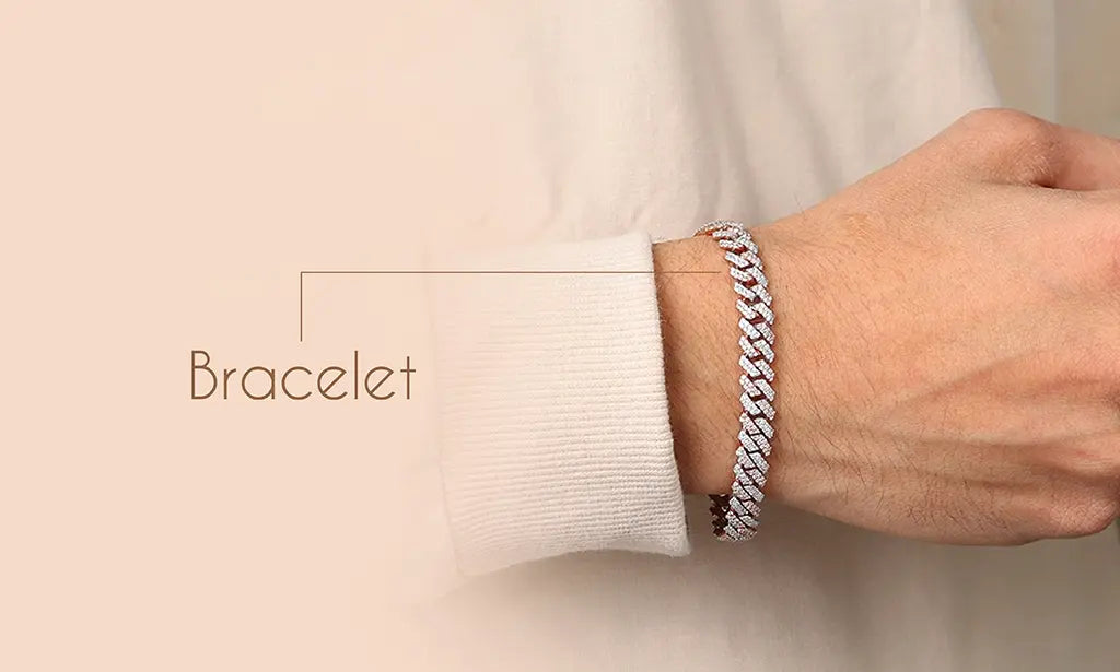 Buy 2.90 Ct Men's Diamond Bracelet, ID Style Flexible Comfort Fit Bracelet  W/ Screws, Men's Jewelry, 14k White Gold, Artisan Jewelry 58 G 8.25''  Online in India - Etsy