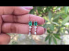 youtube video showcasing emerald  gemstone and diamond drop earrings