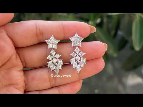 [Youtube Video of Lonzenge Cut Diamond Earrings]-[Ouros Jewels]