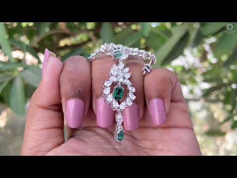 youtube video showing diamond dangle earrings 