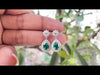video of Pear Shape Emerald Drop Earrings