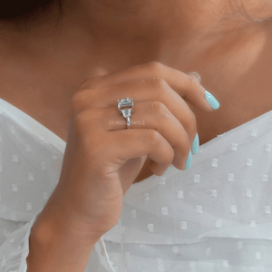 Trapezoid Cut Semi Mount Ring