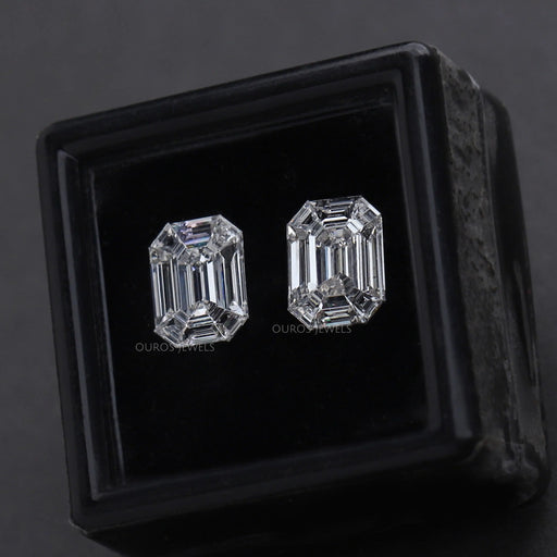 [Emerald Shape Pie Cut Lab Made Diamond In Box]-[Ouros Jewels]