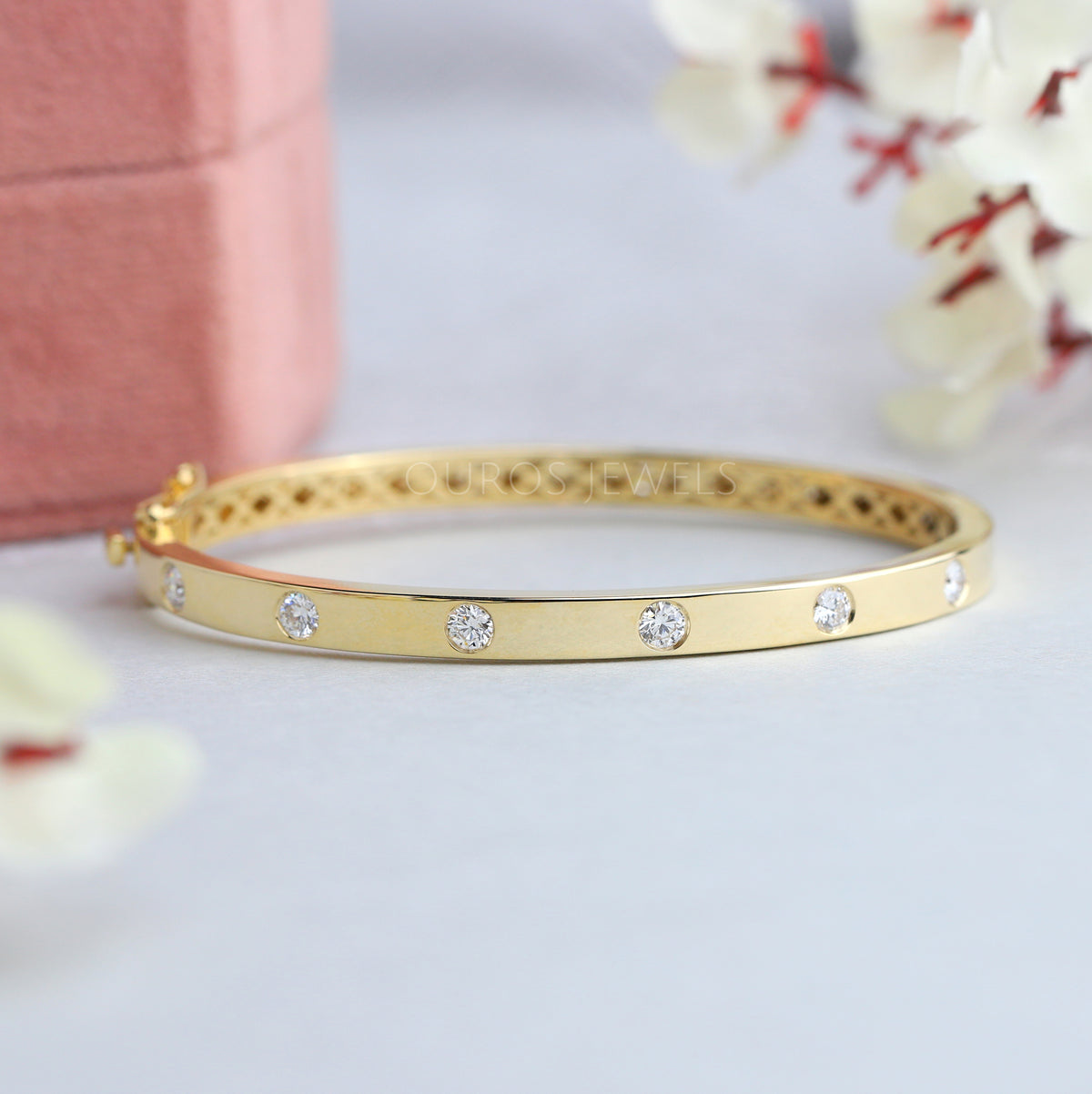 Diamond set shops bangle