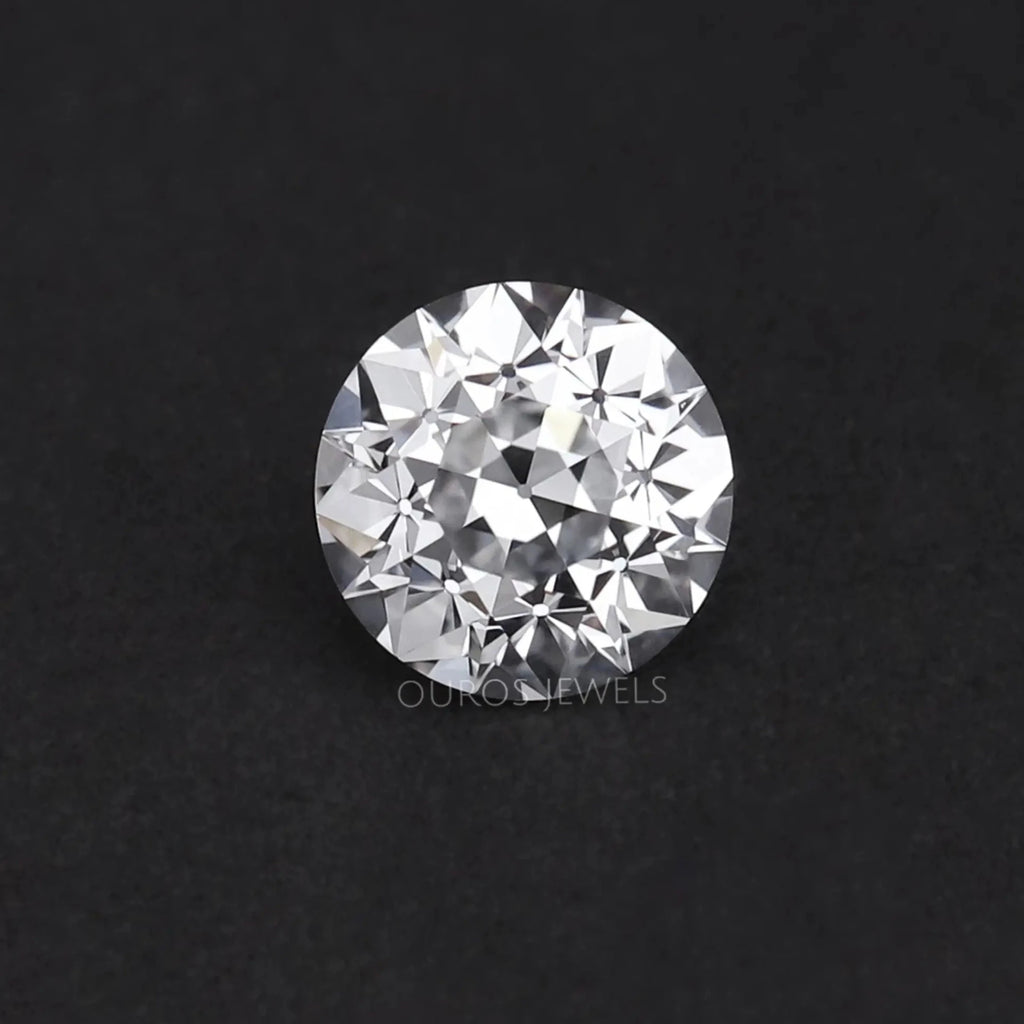 1.12 Carat Higher Crown Old Euro Round Cut Lab Grown Diamond