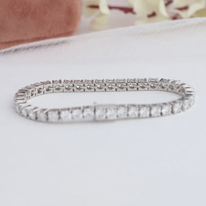 [Diamond Tennis Bracelet Rose Gold]-[Ouros Jewels]