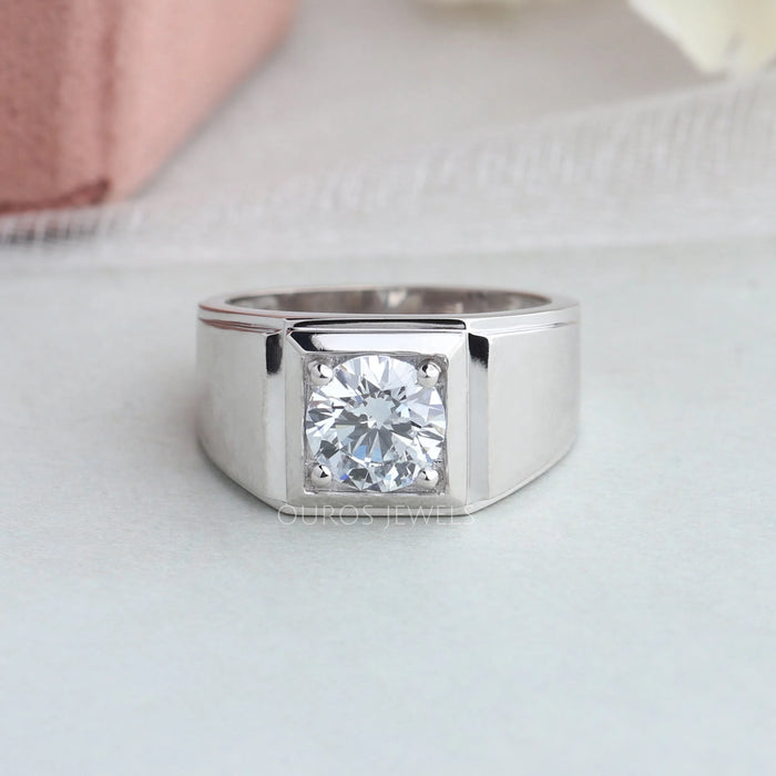 mens solitaire engagement ring