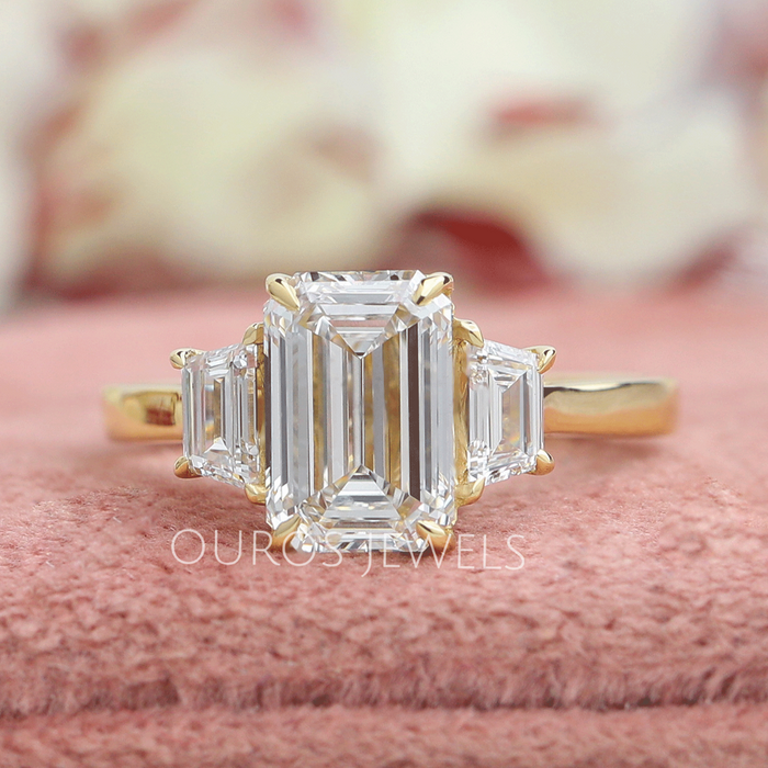 2.06 Emerald Cut Diamond Engagement Ring in 14k Yellow Gold - Filigree  Jewelers