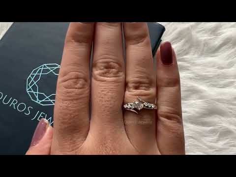 YouTube video of  Pear Shaped Diamond Bypass Ring.