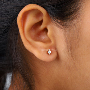 Kite Cut Lab Grown Diamond  Stud