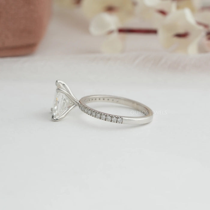 2.50 carats Lab Grown Diamond Tulip Basket Platinum Engagement Ring - Thai  Native Gems - Trustworthy Gemstone Diamond Custom Jeweler
